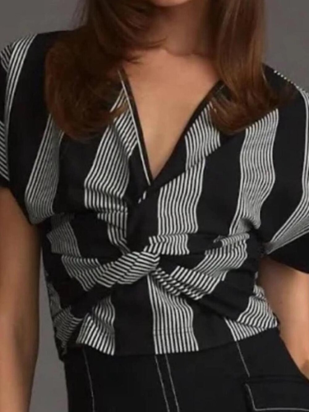 NEW Anthropologie Bishop + Young Striped Blouse XXS
